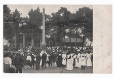 SOLDIERS MONUMENT BUCKINGHAM VA COURT HOUSE IDYLWOOD STUDIO W E BURGESS POSTCARD picture