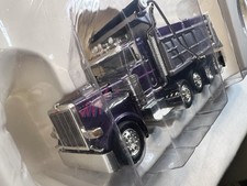Collectible Trucks-N-Stuff Die Cast Peterbilt Purple Dump Truck 1:53 NIB picture