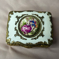Vintage Mid-Century Footed Trinket/Jewelry Box - Made in Japan picture