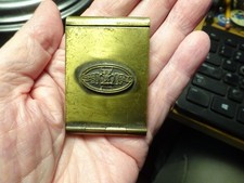 ANTIQUE C1916 BRASS MATCH SAFE 