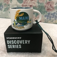 Starbucks 2024 Discovery Series MAINE Espresso Mug ORNAMENT 2 fl oz NEW picture