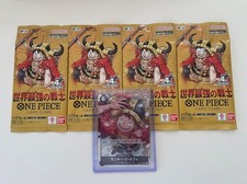 One Piece OP-17 The World’s Strongest Warriors - 4 Booster Packs + Super Rare Ja picture