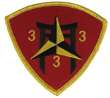 USMC THIRD BATTALION 3RD MARINE REGIMENT 3RD MARINE DIVISION MARDIV PATCH picture
