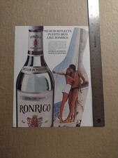 1980-Ronrico Extra Dry-White Rum- Sexy Couple On Sailboat -Print/AD-Classic picture