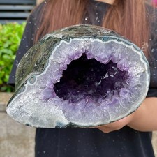 5.31LB  Rare and high-quality money bags attract wealth with amethyst crystals picture