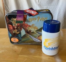 2001 Rare Harry Potter Quidditch Lunchbox w Thermos picture