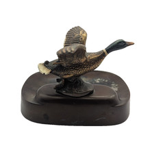 Vintage Philadelphia Manufacturing Flying Mallard Duck Ashtray Burnproof metal picture