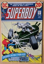 Superboy #196 F (6.0) Last Superboy Solo Story DC Comics 7/73 picture