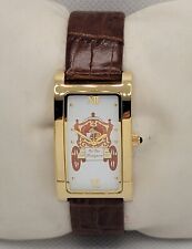 Mens Disney's Fairy Tale Honeymoons Cinderella Gold Tone Analog Watch L3 picture
