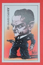 James Cagney Italian Hollywood Caricature Trading Card 1971 picture