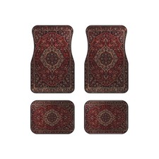 Red Persian Car Mats (Set of 4) - High Quality -  picture