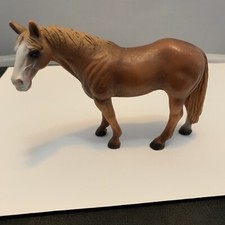 schleich 2000 brown horse white face figurine Germany picture