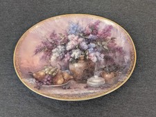 Lena Liu Garden Elegance Oval Plate Lilacs and Pears picture