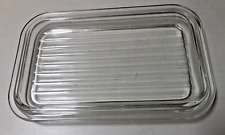 Glass Refrigerator Cheese Butter Tray picture