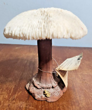 Vintage Coral Mushroom on Sculptured Stoneware -Everett Buss Designs Philippines picture