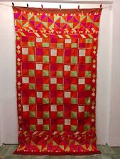 Antique Hand Embroidered Phulkari Bagh Silk Embroidery Textile 234×131 Cm picture