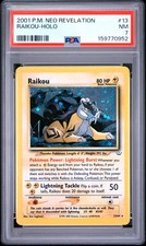 2001 Pokémon Neo Revelation Raikou #13/64 Holo PSA 7 NM WOTC Vintage picture