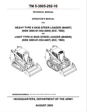 115 Page 2009 CASE M400T M400W SKID STEER LOADER TYPE II III Operator Manual CD picture