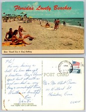 Floridas Lovely Beaches Bathing Postcard picture