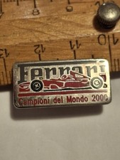 Ferrari World Champions 2000 Michael Schumacher 925 Silver Brooch  picture