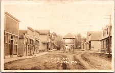 RPPC Real Photo Postcard Fillmore missouri Main St Band Stand City Restaurant picture
