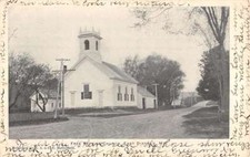 East Dixfield Maine Free Baptist Church Street View Antique Postcard K102682 picture