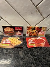 1986 Wendy’s Vintage Coupon Cards Set 40 Big Classic Fries Chili Salad Bar picture