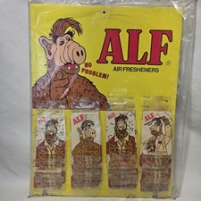 Vintage 1980s Alf Air Freshener Store Display Cardboard NOS 24 Packages picture