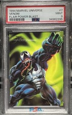 1994 Flair Fleer Marvel Universe Venom Power Blast #7 PSA 9 picture