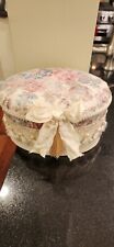 Victorian Shabby Chic Trinket/Jewlery/Keepsake Oval Tapestry Padded Top Box 10x8 picture