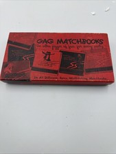 Vintage Box of 3 Unused Gag Matchbooks Fun for Party RARE picture
