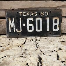 1960 Texas License Plate picture