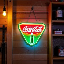 Coca Cola Ice Cold Coke LED Neon Sign With Dimmer USB Powered Adjustable Light picture