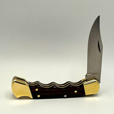Vintage 1999 Buck 110 Custom Finger Groove  Handle Folding Hunter Knife USA  picture