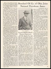 1928 Rex G. Hamaker Joins Reed Roller Bit Company Photo Article Vintage Print Ad picture