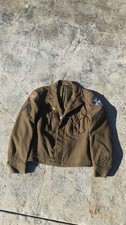 Original WWII-Era U.S. Army Olive Drab Wool Service Coat  Size 38L picture