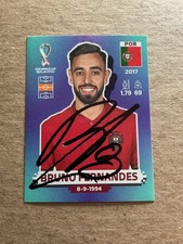 Bruno Fernandes, Portugal 🇵🇹 FIFA World Cup 2022 Panini hand signed picture