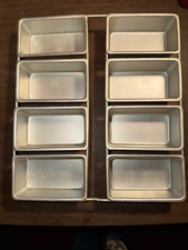 Wilton Performance Pans Small Rectangular Cake Pans Set 8 Attached Tray picture