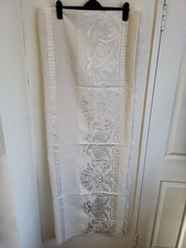 XL Vintage White Tablecloth 198 x 137 cms wedding venue, special occasion picture