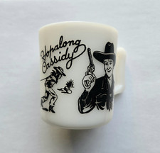 Hopalong Cassidy Milk Mug Cup, Vintage 1950s picture