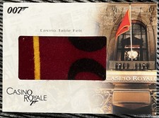 EXT RARE 2008 James Bond (DOUBLE 0 VARIATION) Casino Table Felt Relic /400 RC19 picture