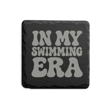 In My Swimming Era Slate Coaster, Funny Swimmer Gift, Swim Team Gift, Swimming picture