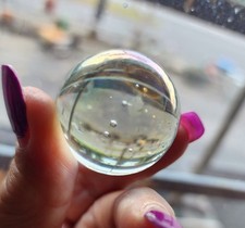 Clear Large 1.5 inch Vintage Glass Marble picture