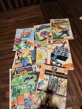 Superman DC Comic Book Lot Of 7 SuperBoy Jimmy Olsen Tiger Woman Silver Age picture