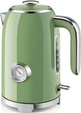 SUSTEAS Electric Kettle 57oz 1500W Stainless Steel Retro Green picture