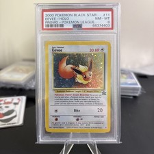 2000 Pokemon Eevee Holo Blackstar Promo PSA 8 # 11 Wizards of the Coast Promo picture