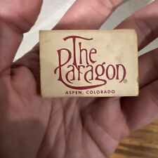 Rare Vintage The Paragon Parlour Oyster Bar Aspen Colorado Matchbook Matches picture