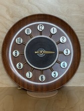 Vtg 60's Mid-Century Modern Spartus USA Atomic Starburst Wall Clock USA AS IS picture
