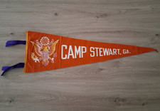 Vintage United States Army Camp Stewart Georgia pennant picture