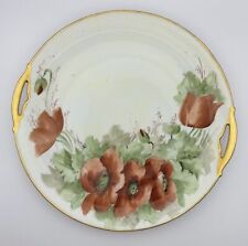 Rare  KPM Germany Hand-Painted Porcelain Tray with Floral Design & Gold Accents picture